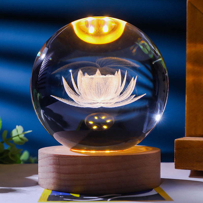 *New Christmas Decor Alert* - Starry Sky 3D Crystal Ball. White Crystal Ball Ornament.