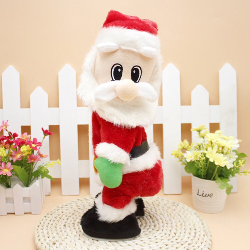 *New Christmas Decor Alert* - Electric Santa Claus Toy Music Santa Claus Doll Shaking Hip Santa Claus Singing Electric Toy