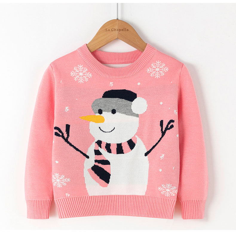 Christmas Streewear - children's sweaters for autumn and winter. Snowman pullover.