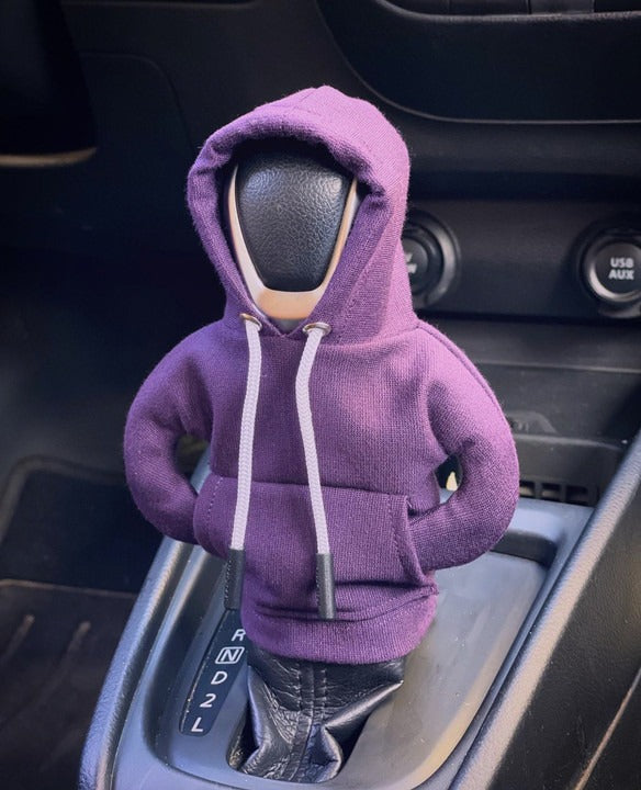 Shifter knob hoodie cover Car gear lever hooded clothing cover