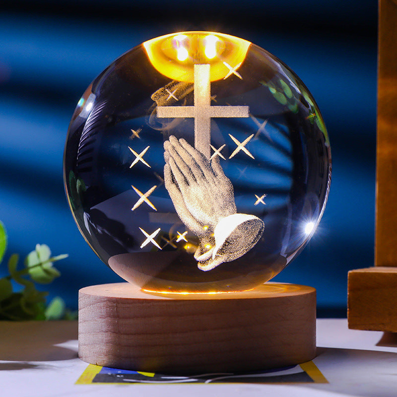 *New Christmas Decor Alert* - Starry Sky 3D Crystal Ball. White Crystal Ball Ornament.