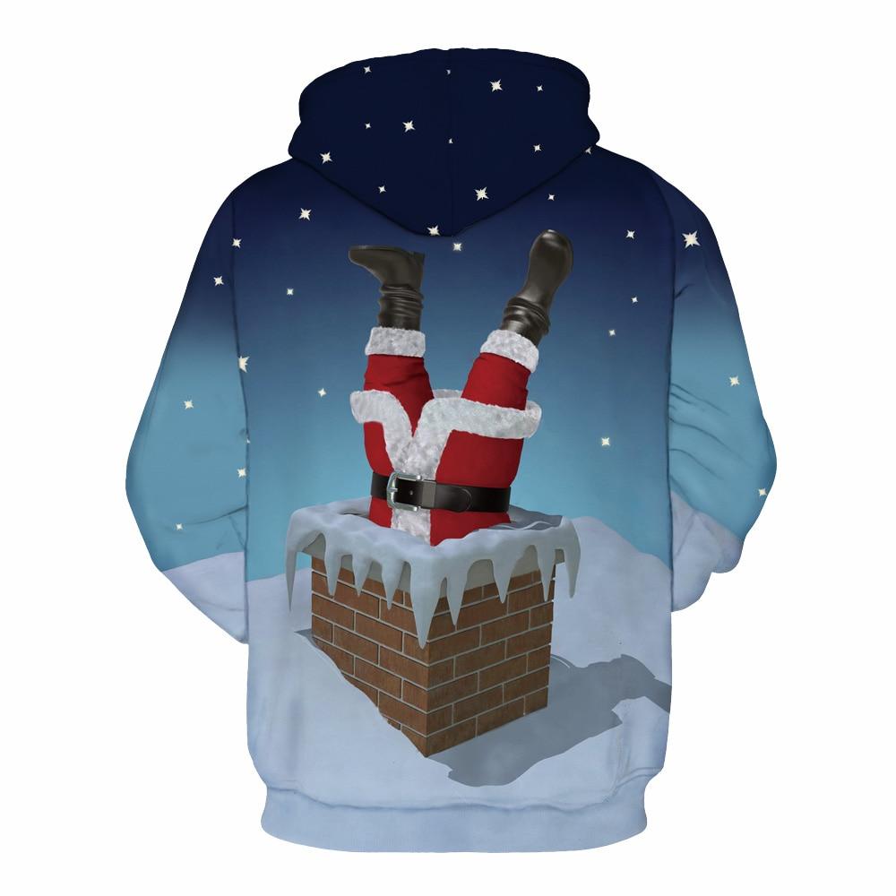 Ugly Sweater Party Christmas Funny Santa Claus 3D Print Sweatshirts Men Women