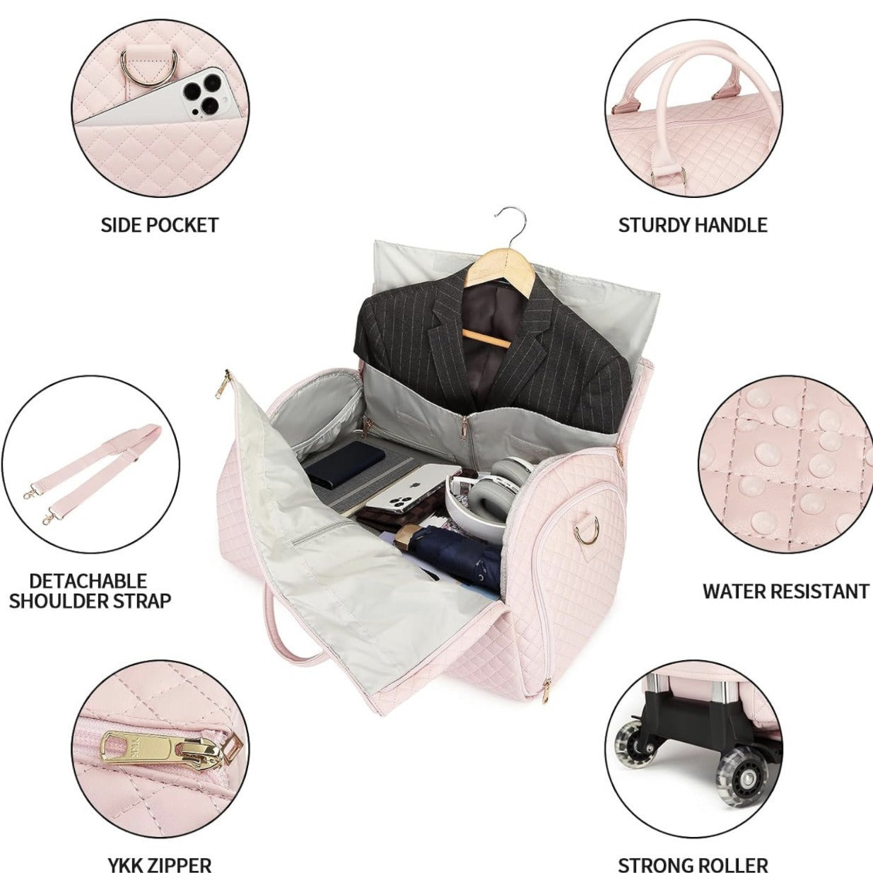 Multi-Travel bag - with shoe bag coat storage bag luggage bag with carrying lever men's and women's business trip bag