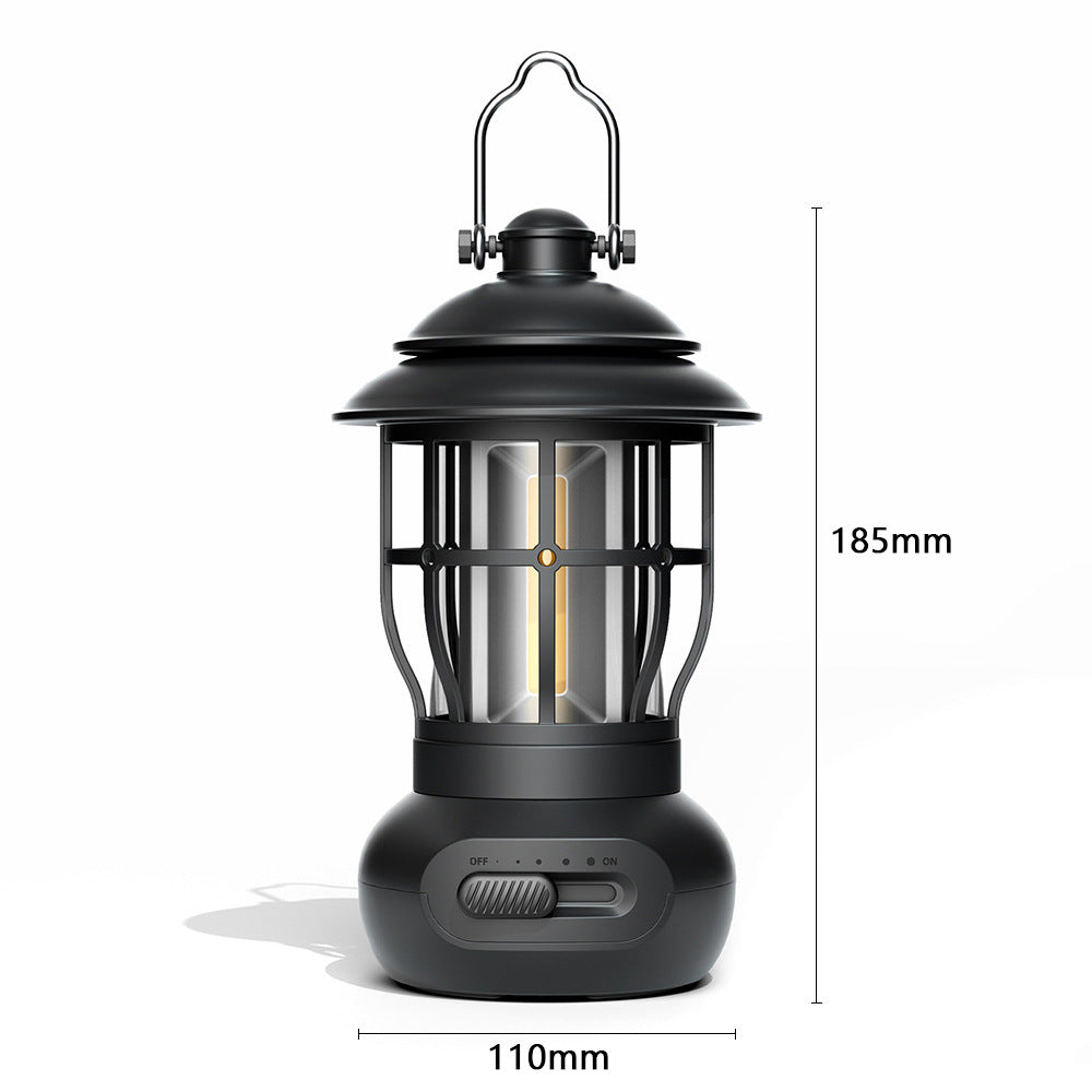 Camping Ligjt Outdoor Ambience Lighting Camping Light Vintage Horse Light Gift USB Charging Tent Camp Lamp