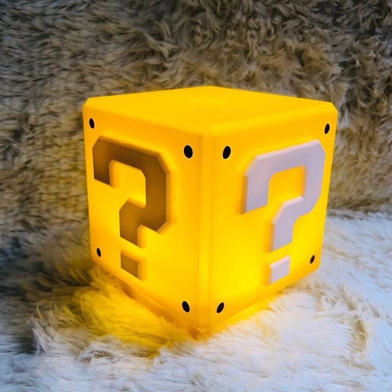 *New Christmas Decor Alert* - USB Rechargeable Night Light 3D LED Supe Mario Question Mark