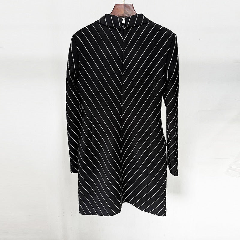 Elegant and fashionable new costume diamond oversized- blazer