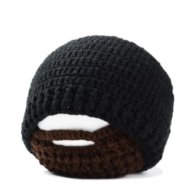 Warm Winter Women Men Fashion Punk Knit Crochet Beard Hat Beanie Mustache Face Mask Ski Snow Caps