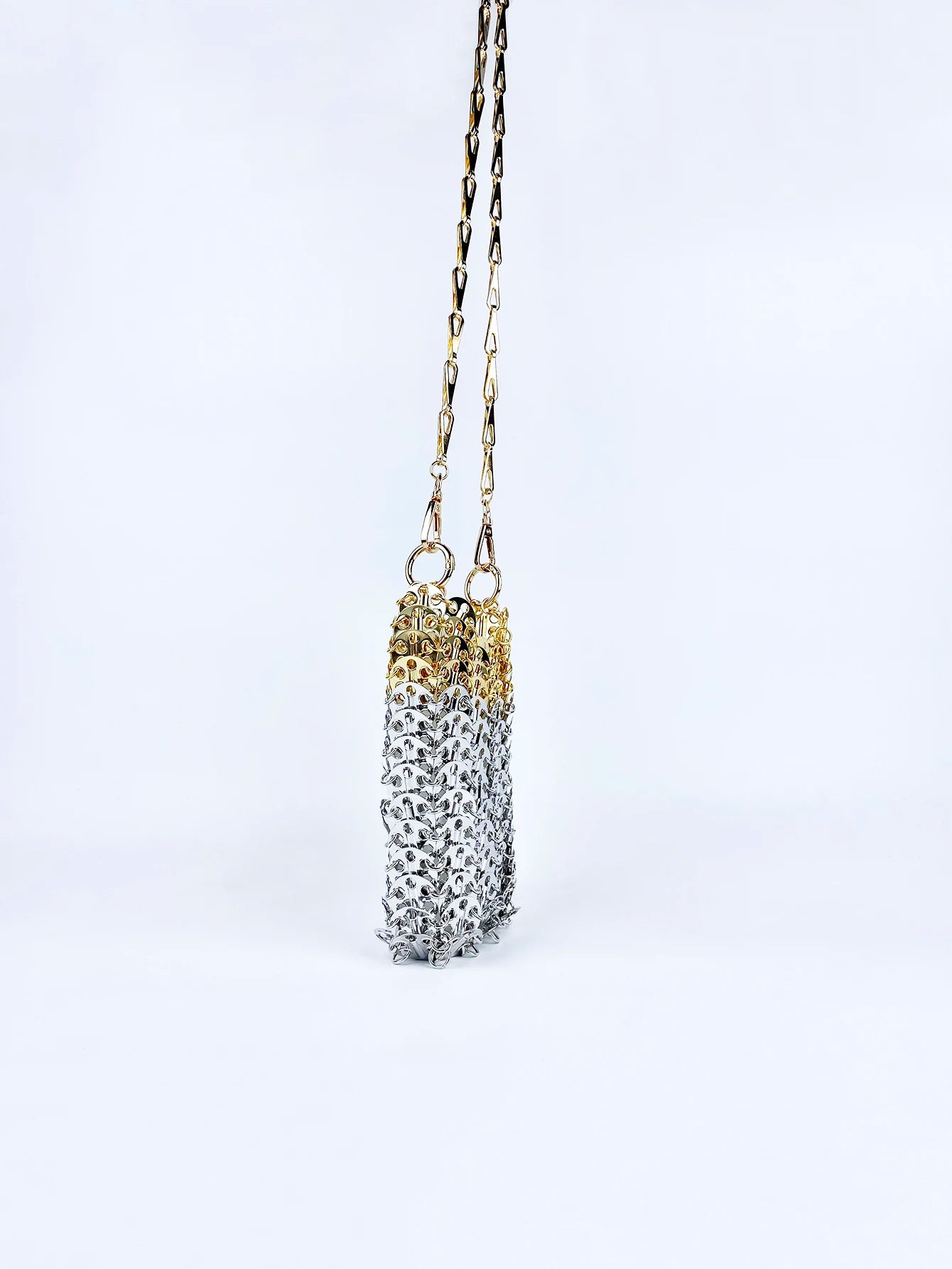 ‘Immortal Bag’ - Netizens New, Handmade, Woven-Metal Sequin Bag. Chain, Strap Mobile Phone One, Shoulder Crossbody Small Bag