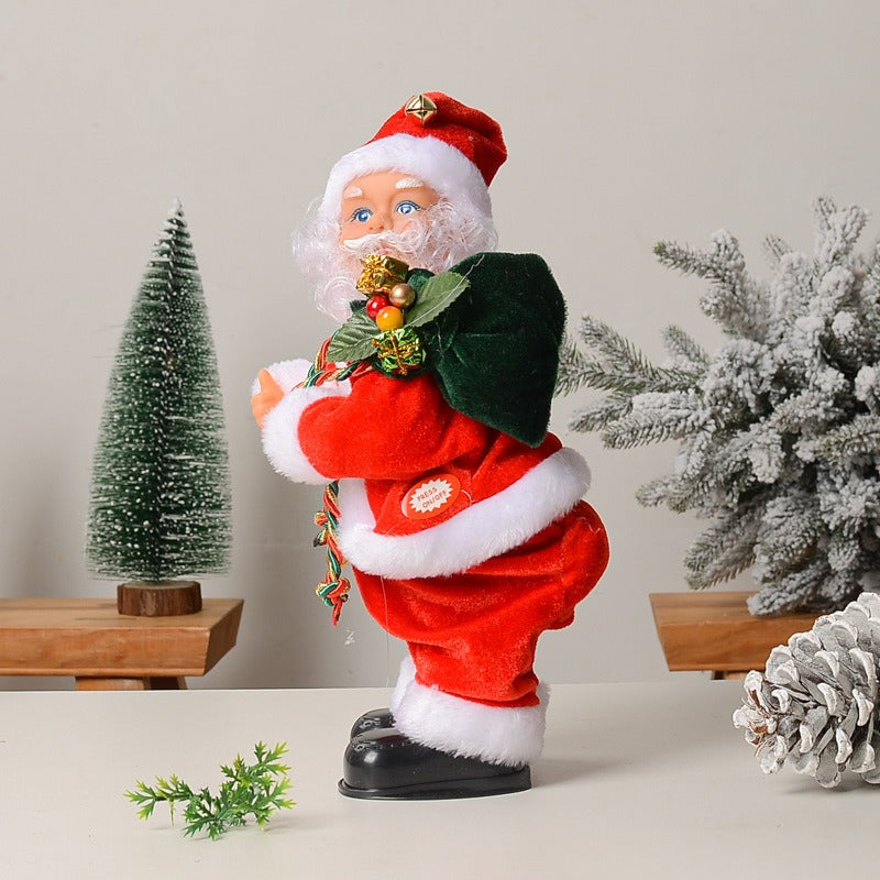 *New Christmas Decor Alert* - Electric Hip Twisting Santa Claus with Music. For holiday party Window Display