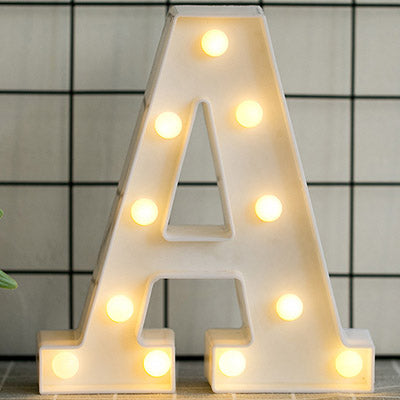 Luminous LED Letter Night Light. Christmas Home Decoration.