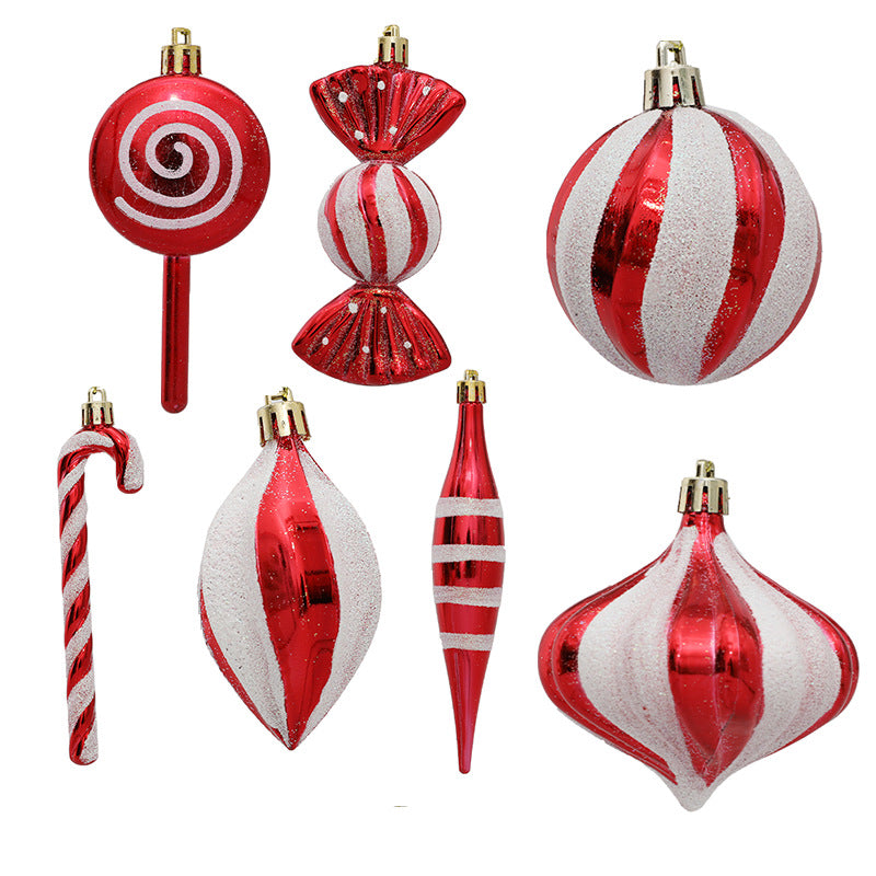 *New Christmas Decor Alert* - Christmas Candy Cane Gift Box Set of 14 Tree Ornaments for holiday party and decor