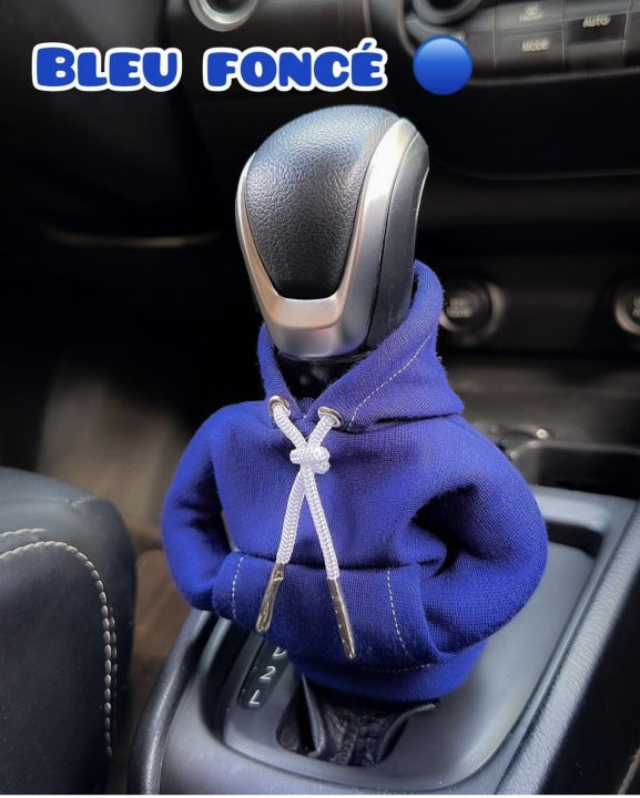 Shifter knob hoodie cover Car gear lever hooded clothing cover