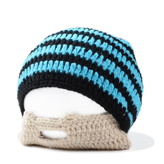Warm Winter Women Men Fashion Punk Knit Crochet Beard Hat Beanie Mustache Face Mask Ski Snow Caps
