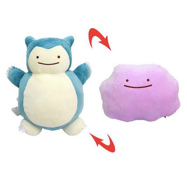 20cm Anime Pocket Animasl Ditto Pillow Cushion Transfer Pikachu Snorlax Squirtle Bulbasaur Stuffed Plush Dolls Toy Gift SA1947