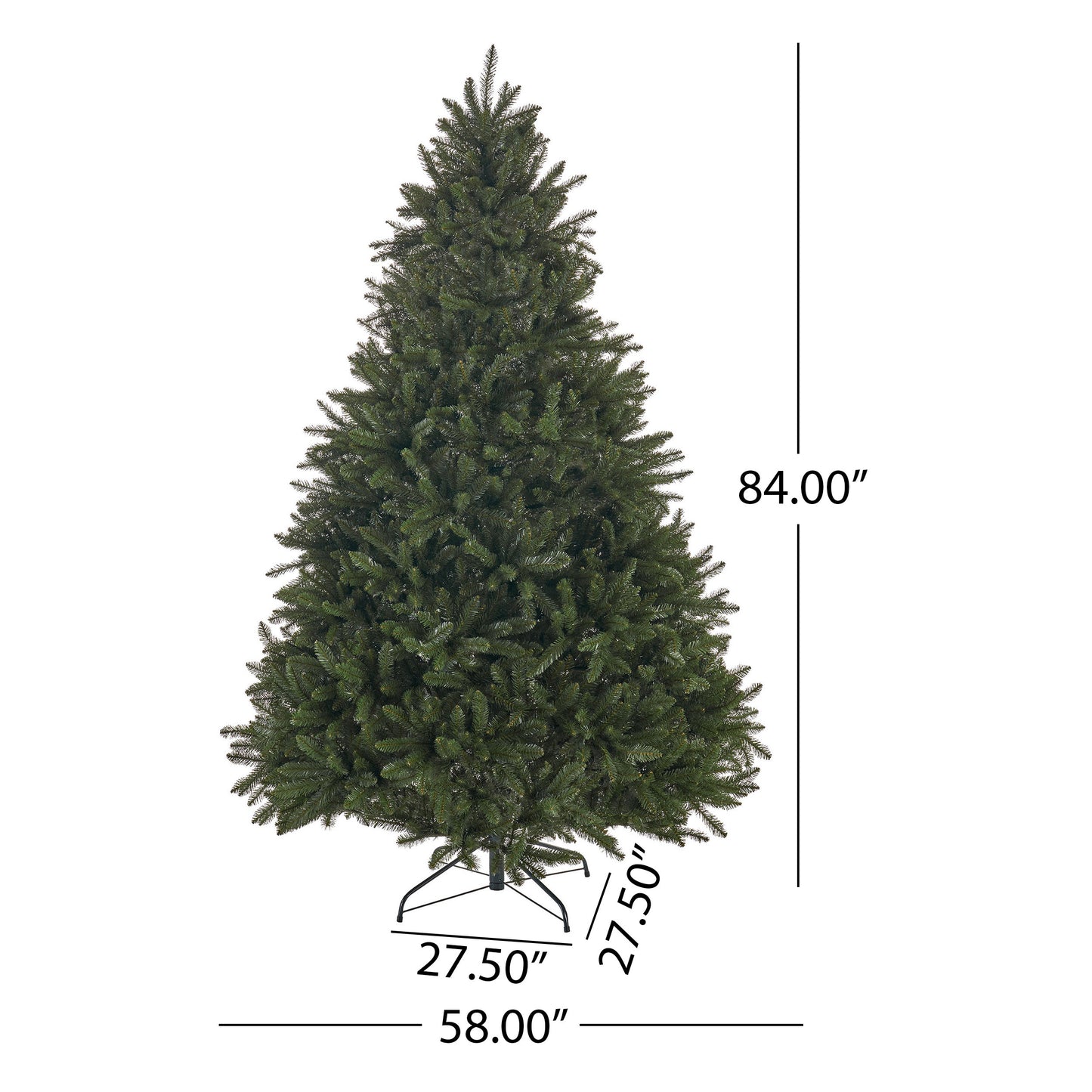 Christmas Tree 7 'Norway Hinged Tree with 2231 Tips,Dia:58