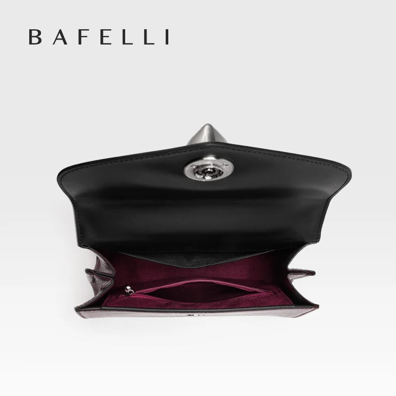 2024 BAFELLI CAT WOMEN'S NEW FASHION HANDBAG LADY STYLISH BUSINESS FEMALE LEATHER LUXURY BRAND CASUAL OL FLORAL WINE PURSE