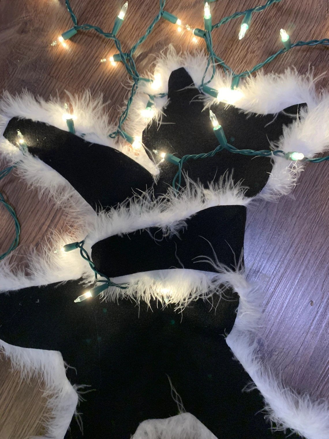 Christmas Fried Cat Aunt's Fried Fur Decoration Fur Decoration Carpet Light String Decoration