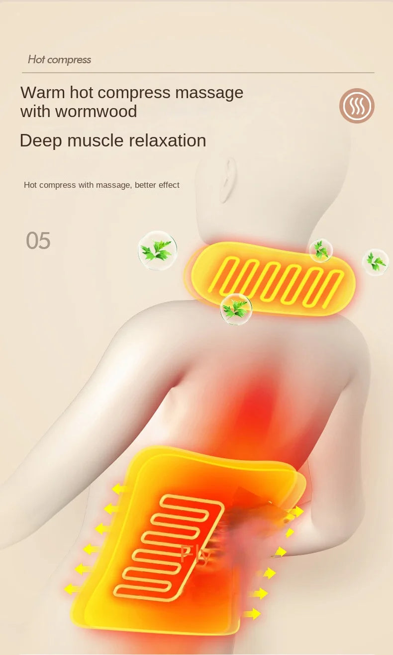 Remote Control Portable Back Massage Cushion