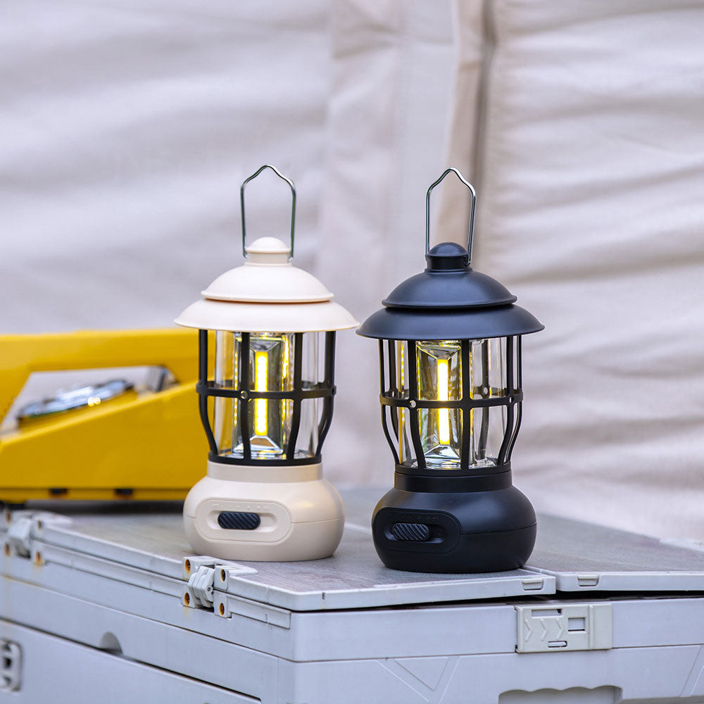 Camping Ligjt Outdoor Ambience Lighting Camping Light Vintage Horse Light Gift USB Charging Tent Camp Lamp