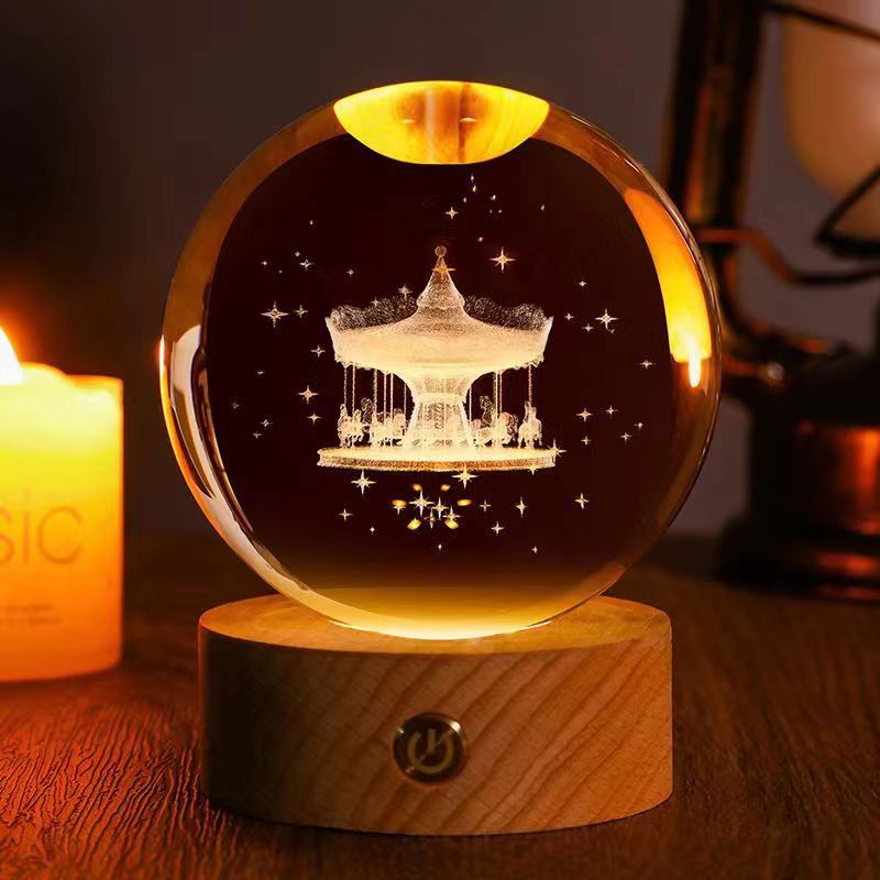 *New Christmas Decor Alert* - Starry Sky 3D Crystal Ball. White Crystal Ball Ornament.