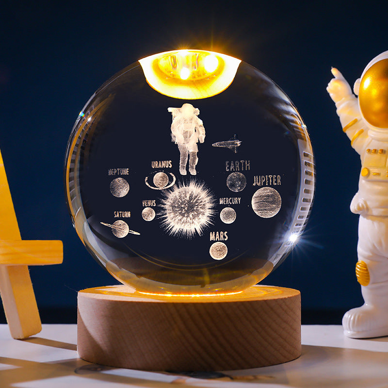*New Christmas Decor Alert* - Starry Sky 3D Crystal Ball. White Crystal Ball Ornament.