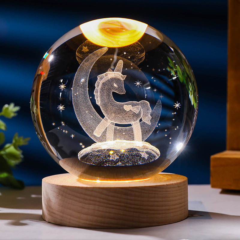 *New Christmas Decor Alert* - Starry Sky 3D Crystal Ball. White Crystal Ball Ornament.