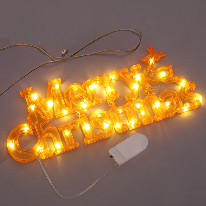 *New Christmas Decor Alert* - LED letter lights for holdiay party decorations.