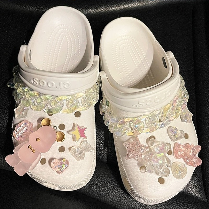 Rhinestone slippers. Non-Adult. Unisex.