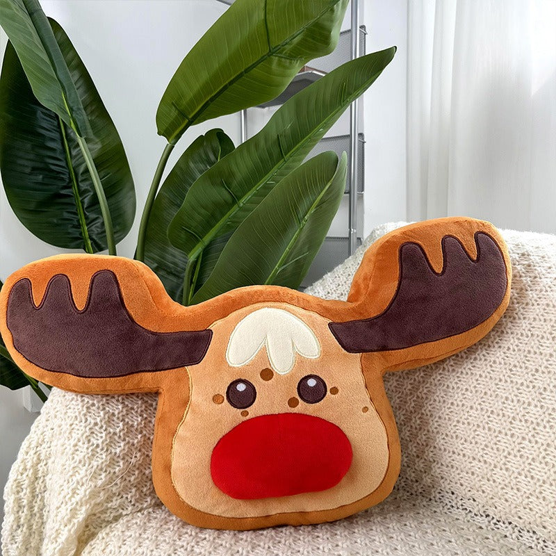 INS Christmas decoration pillow Christmas tree doll living room sofa cushion bed pillow red pillow case