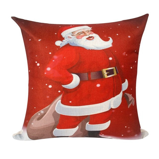 Merry Christmas Decoration For Home Santa Claus Reindeer Pillow Case Christmas 2019 Xmas Navidad Happy New Year 2020