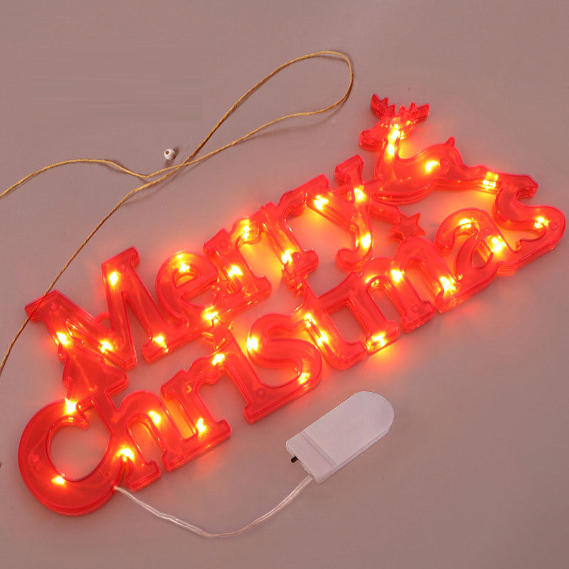 *New Christmas Decor Alert* - LED letter lights for holdiay party decorations.