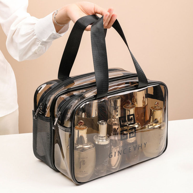 House of Hutson Cosmetics- New Dry And Wet Separation Transparent Waterproof Cosmetic Bag