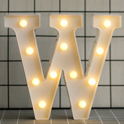 Luminous LED Letter Night Light. Christmas Home Decoration.