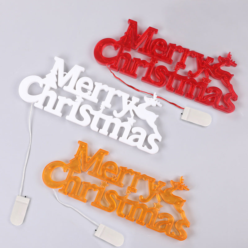 *New Christmas Decor Alert* - LED letter lights for holdiay party decorations.