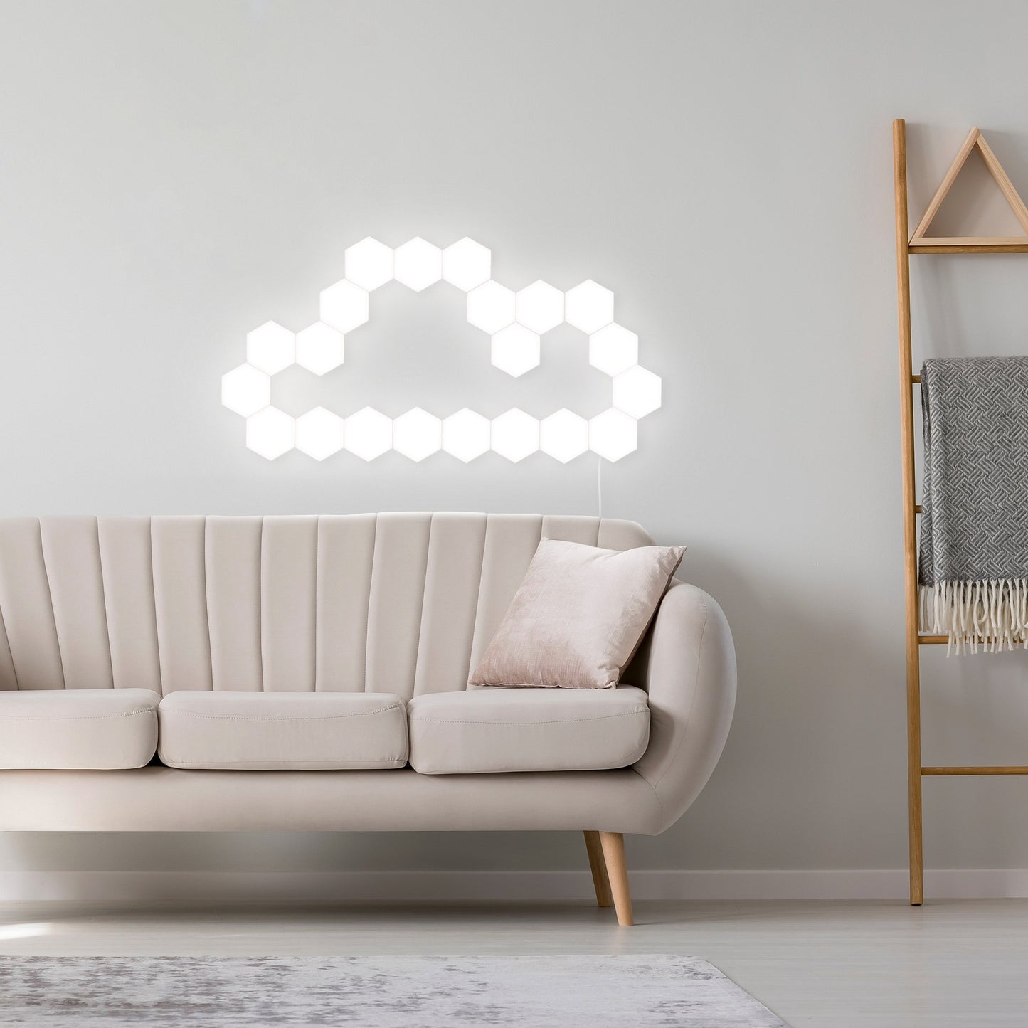 *New Christmas Decor Alert* - Quantum LED Hexagonal lamps, modular touch sensitive night light. Wall Decor.