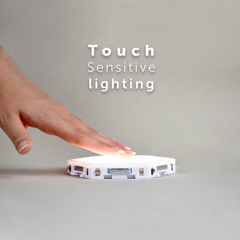 *New Christmas Decor Alert* - Quantum LED Hexagonal lamps, modular touch sensitive night light. Wall Decor.