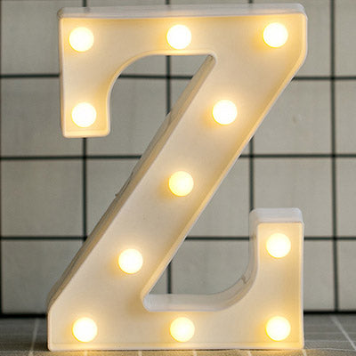 Luminous LED Letter Night Light. Christmas Home Decoration.