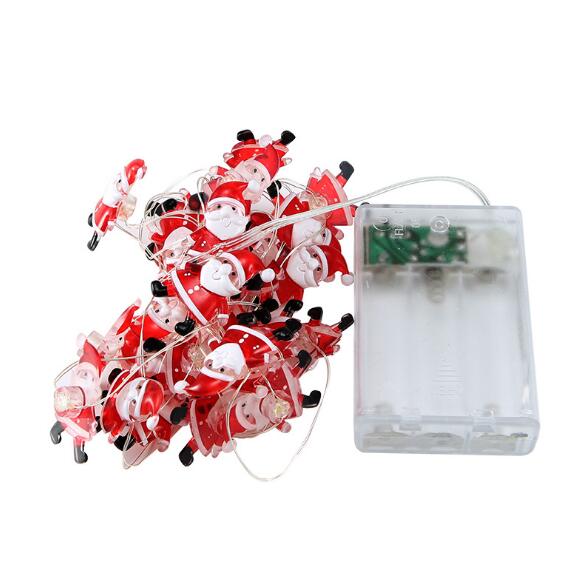 Snowman Christmas Tree LED Garland String Lights Snowflakes String Fairy Lights Hanging Ornaments