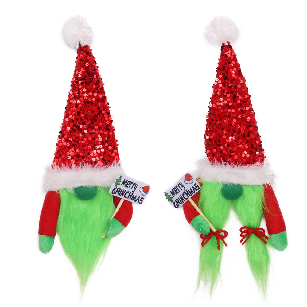 Christmas Decorations Grinch Wine Bottle Holder