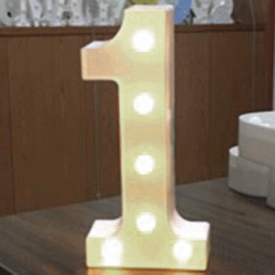 Luminous LED Letter Night Light. Christmas Home Decoration.