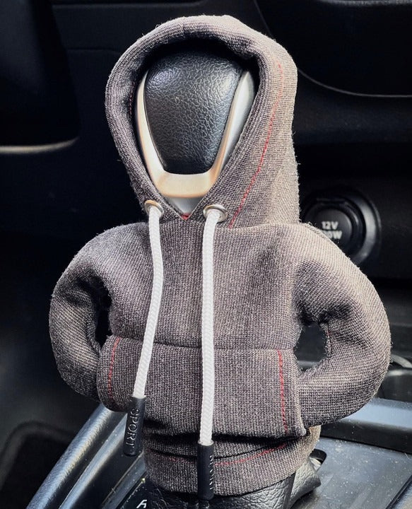 Shifter knob hoodie cover Car gear lever hooded clothing cover