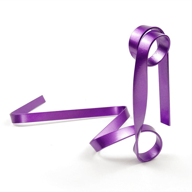 *New Christmas Decor Alert* - Metal ribbon suspended wine holder for holdiay decor and party