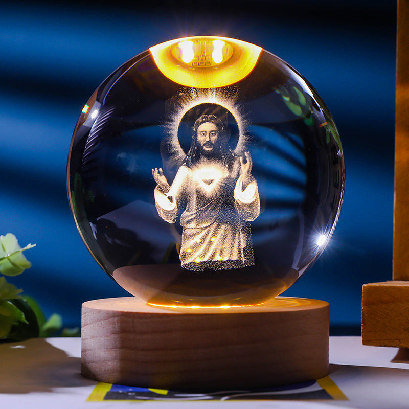 *New Christmas Decor Alert* - Starry Sky 3D Crystal Ball. White Crystal Ball Ornament.