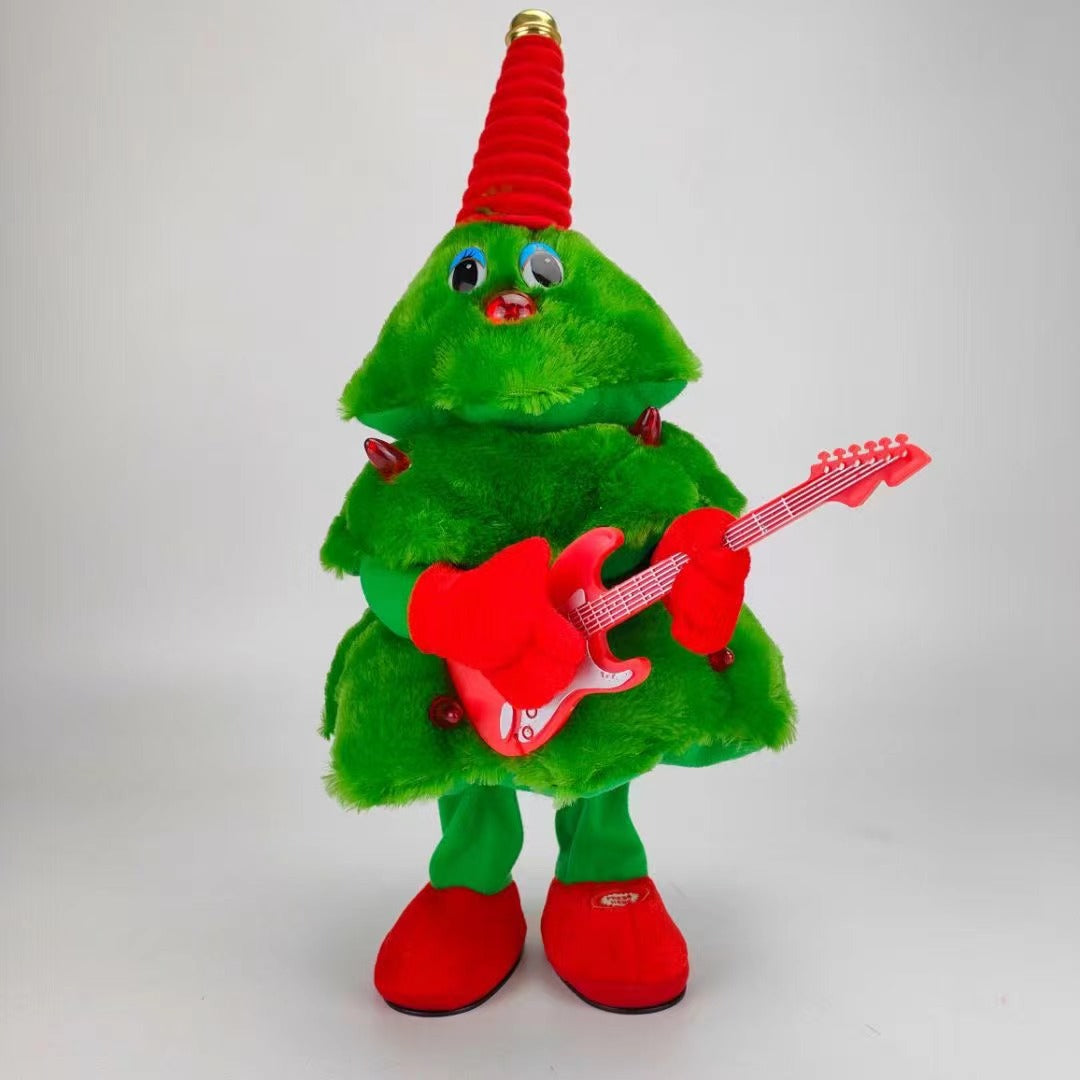 *New Christmas Decor Alert* - Electric Plush Dancing Christmas Tree Glowing Singing plush toy for holiday party decoration