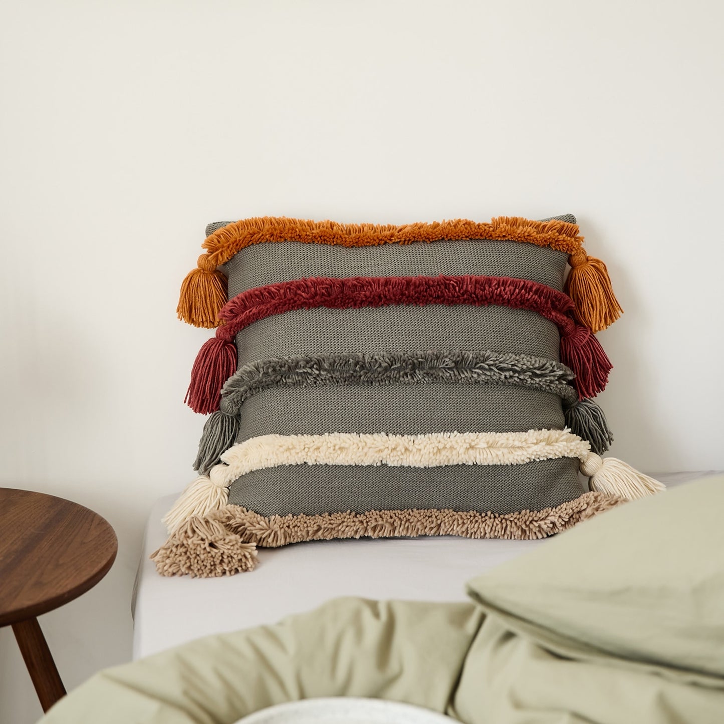 Pillow Bedside Bed Office Sofa Nordic Ins Stripe Cushion Waist Cushion Can Contain Core Household Products