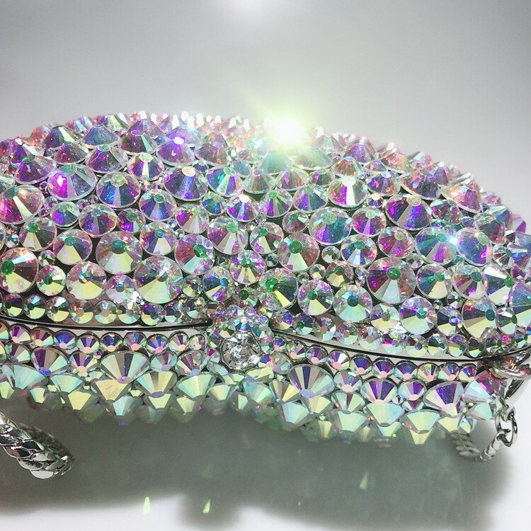 Diamond Evening Bags - Heart Shape Crystal Purse