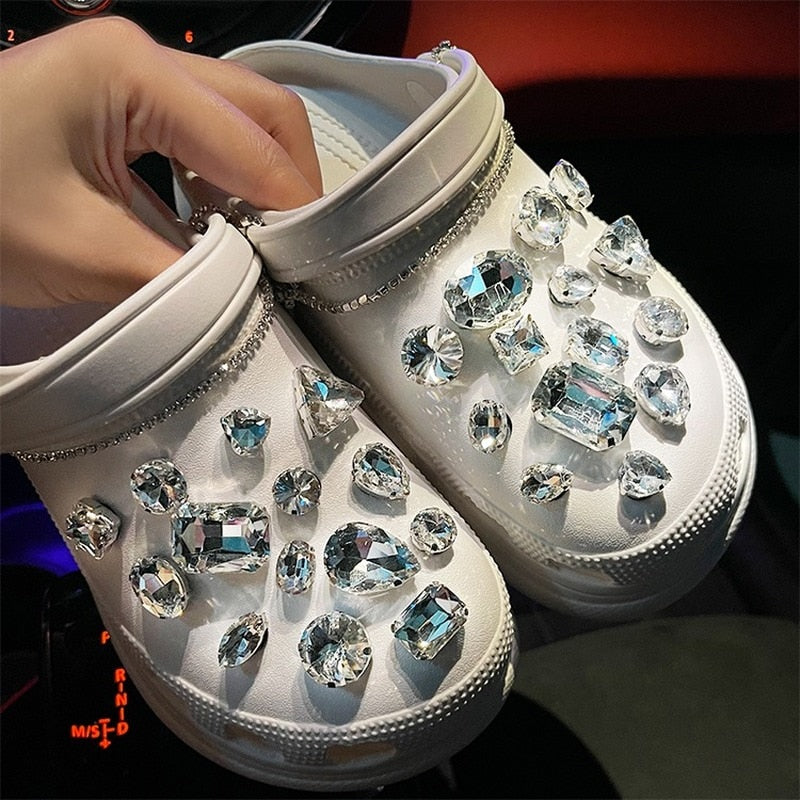 Rhinestone slippers. Non-Adult. Unisex.