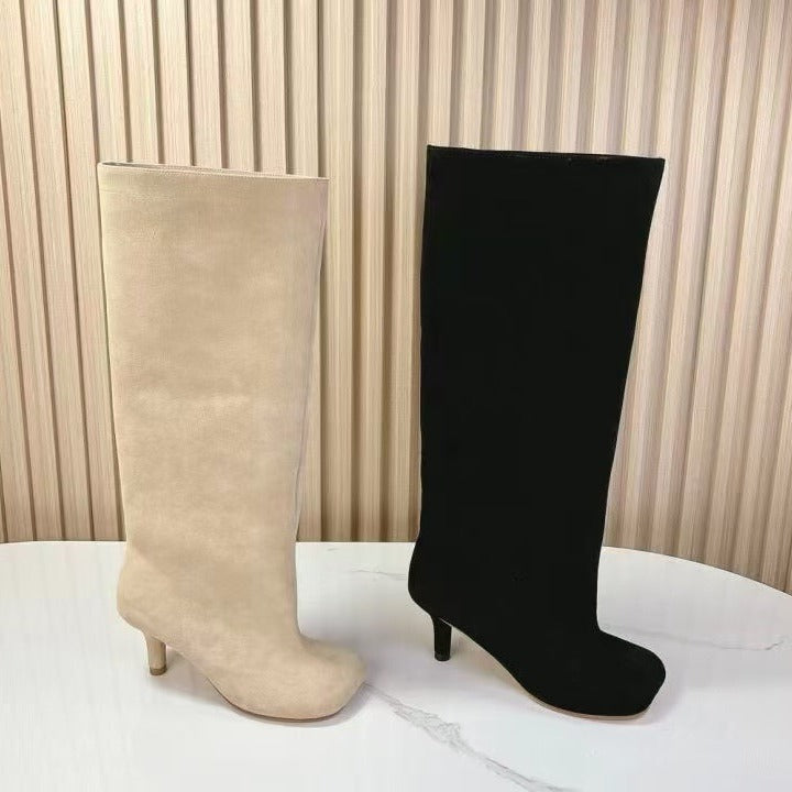 Fashion high heels Western cowboy boots boots for women
