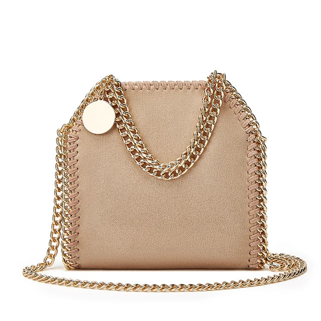 Chain Crossbody with Quilted Purses and Shoulder Strap