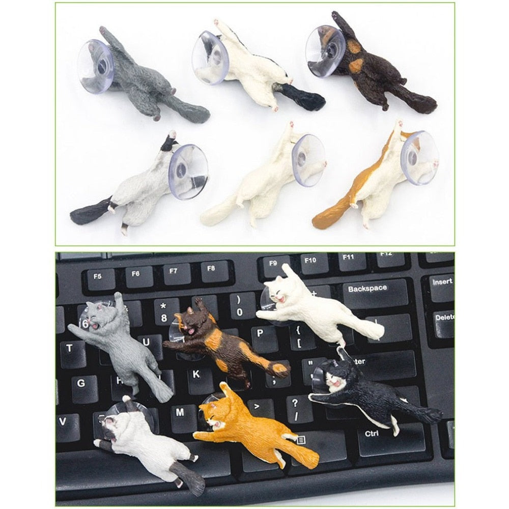 Phone Holder Cute Cat Support Resin Mobile Phone Holder Stand Sucker Tablets Desk Sucker Design high quality Smartphone Holder
